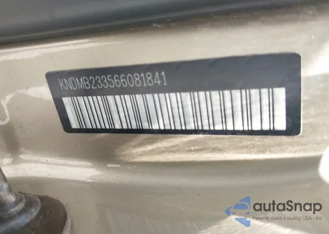 2006 Kia Sedona Ex/Lx z USA, uszkodzony, nr VIN KNDMB233566081841